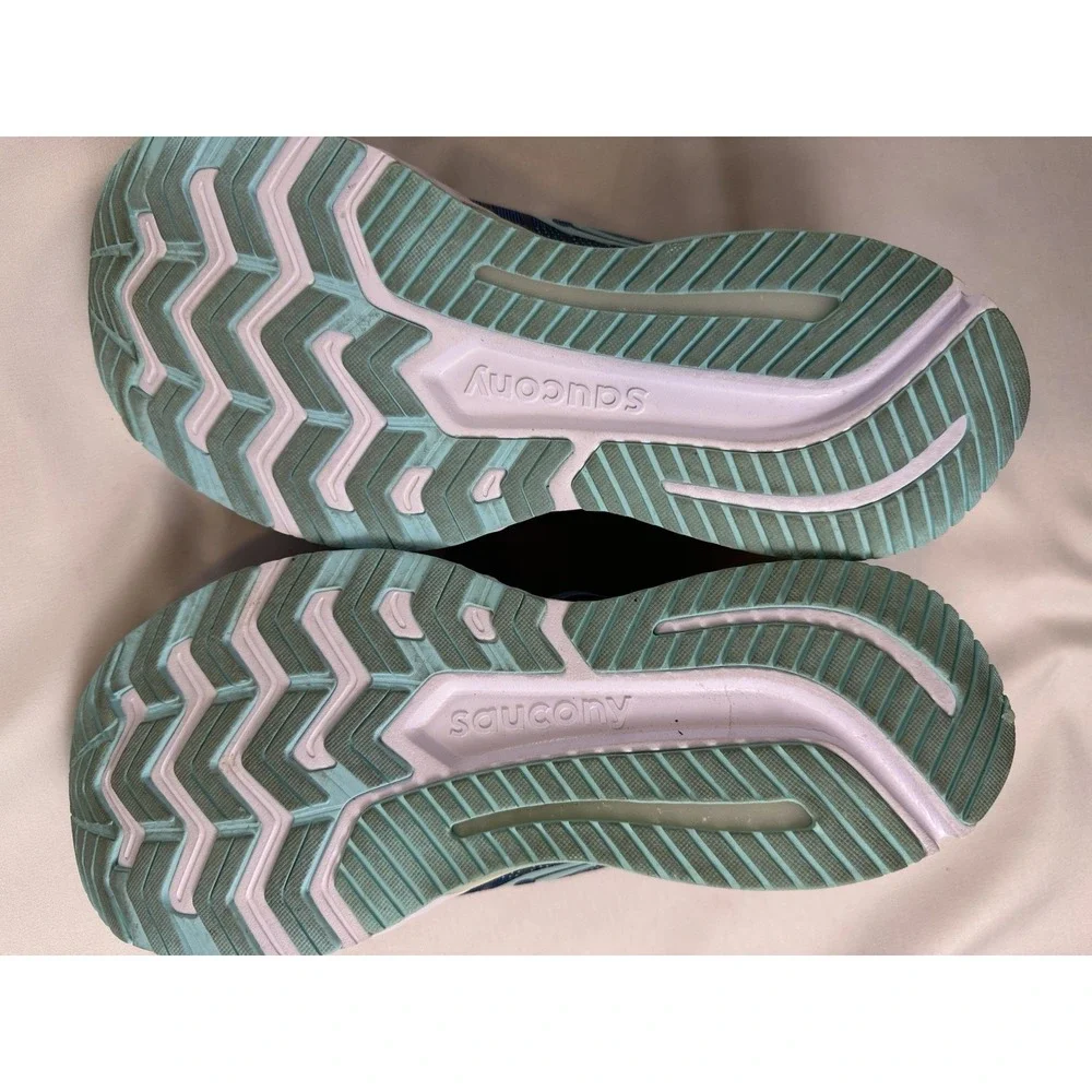 Saucony Womens Guide 13 S10549-25‎ Aqua Blue Running Shoes Sneakers Size 10 EUC